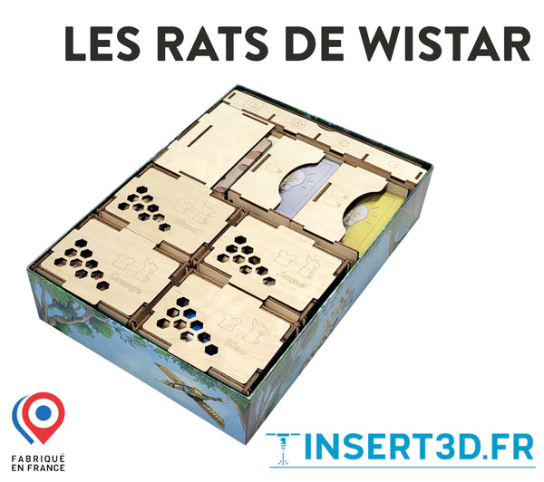 Les Rats de Wistar - Insert de jeu compatible livré assemblé