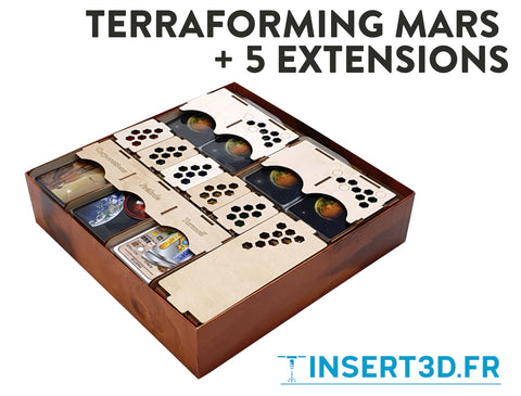 Terraforming Mars + extensions - Insert de jeu compatible livré assemblé