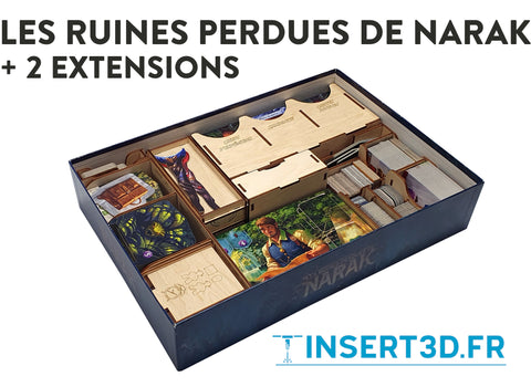 Les Ruines Perdues de Narak + 2 extensions - Insert de jeu Compatible