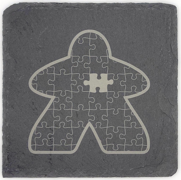 Sous-verres Meeple en ardoise