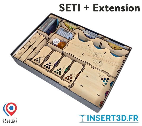 SETI + extension - Insert de jeu compatible - livré assemblé