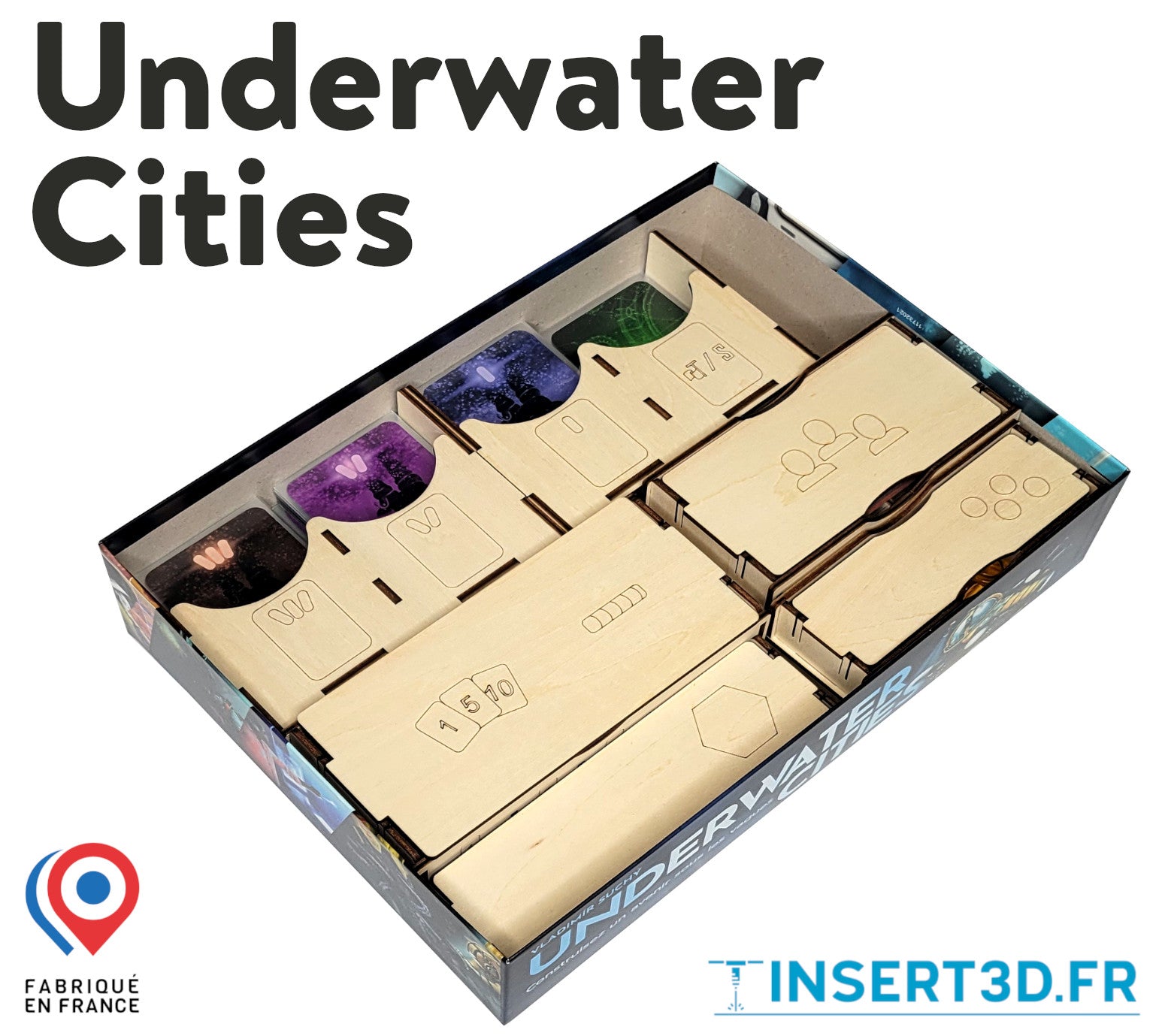 UnderwaterCities - Insert de jeu compatible - livré assemblé