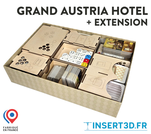 Grand Austria Hotel +  extensions - Insert de jeu compatible - livré assemblé