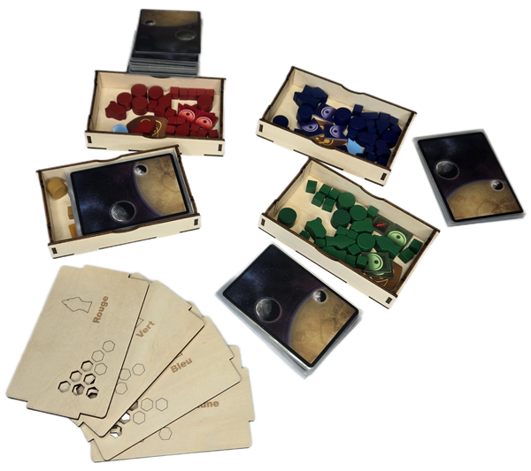 Dune Imperium + 3 extensions - Insert de jeu compatible - livré assemblé