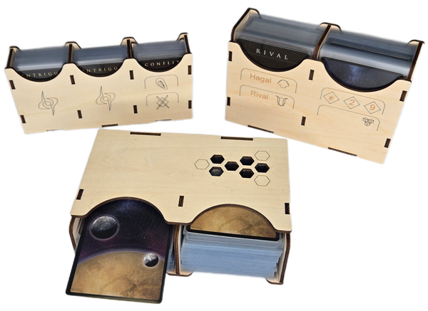 Dune Imperium + 3 extensions - Insert de jeu compatible - livré assemblé