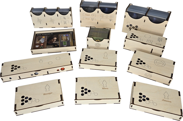 Dune Imperium + 3 extensions - Insert de jeu compatible - livré assemblé